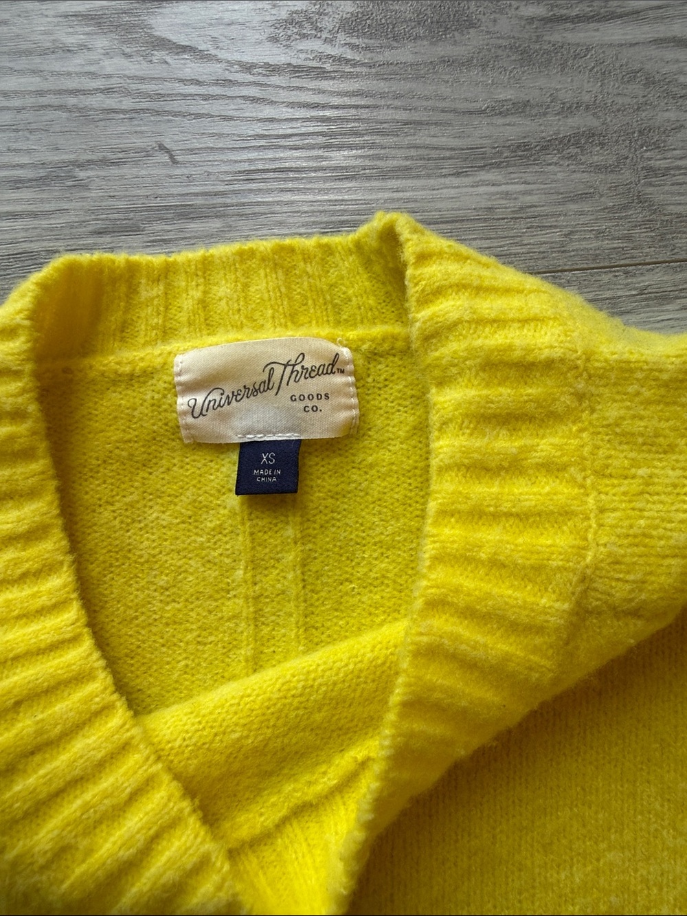 Universal Thread Lemon Yellow Crewneck Sweater - Picture 2 of 3